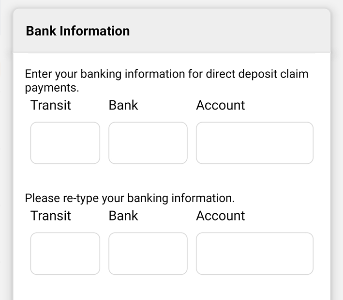 Set up direct deposit payments National Healthclaim